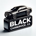 BLACK CAR SERVICE LOGO WITH CAR